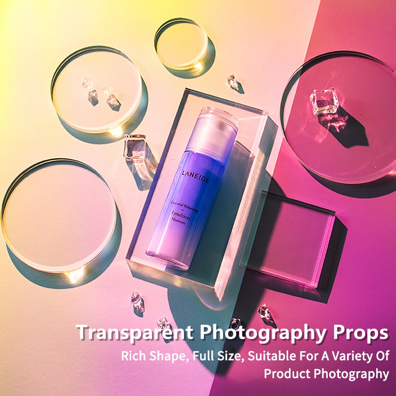SANYK Transparent Acrylic Photography Props Still Life Products Creative Ornaments Jewelry Accessories Jewelry Cosmetics Indoor Photo Shoot Geometric Commercial Photography #1