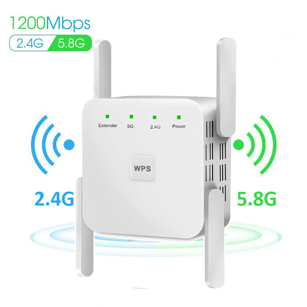 WiFi Router Repeater 1200Mbps Wi-Fi Extender 2.4G/5G Wireless WiFi