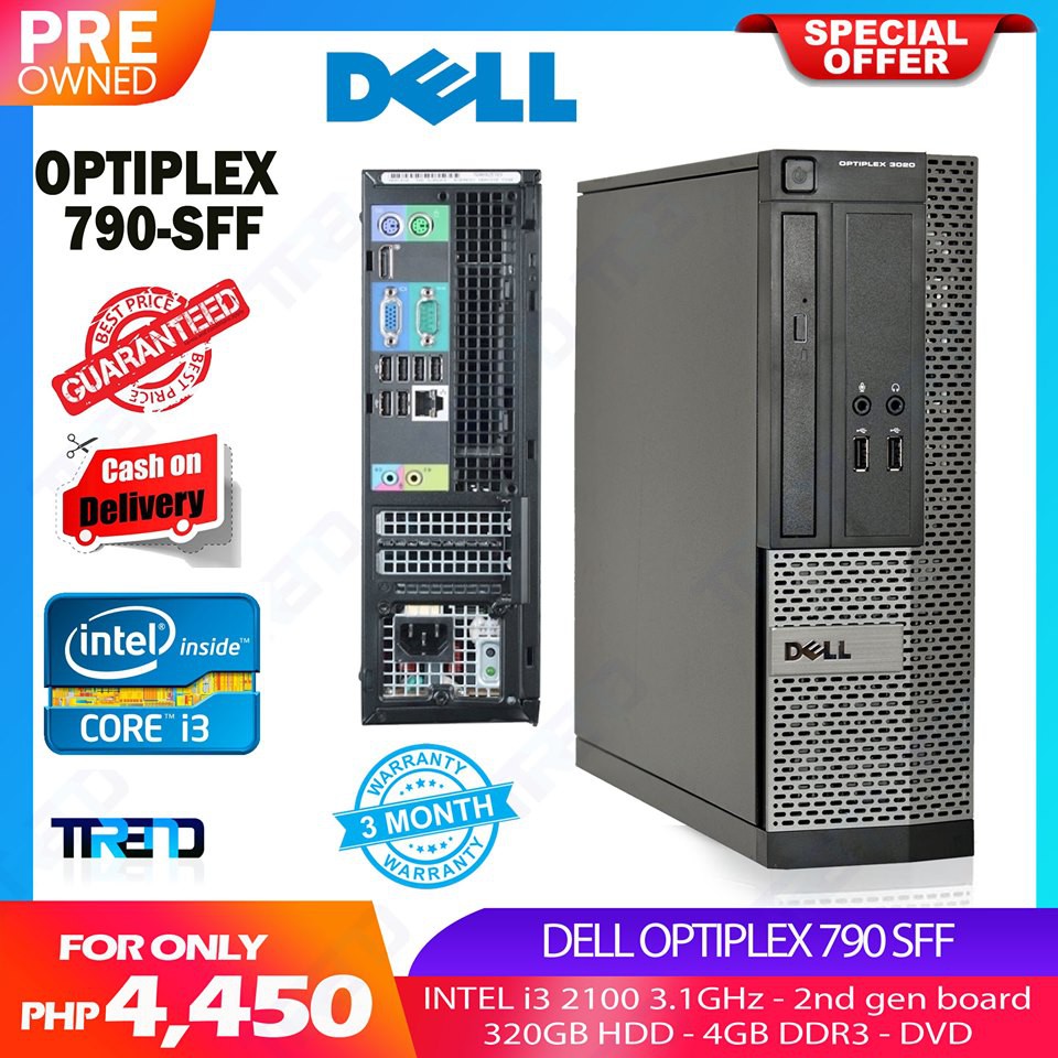 Dell Optiplex 790 Sff Intel Core I3 2nd Gen Unit Shopee Philippines