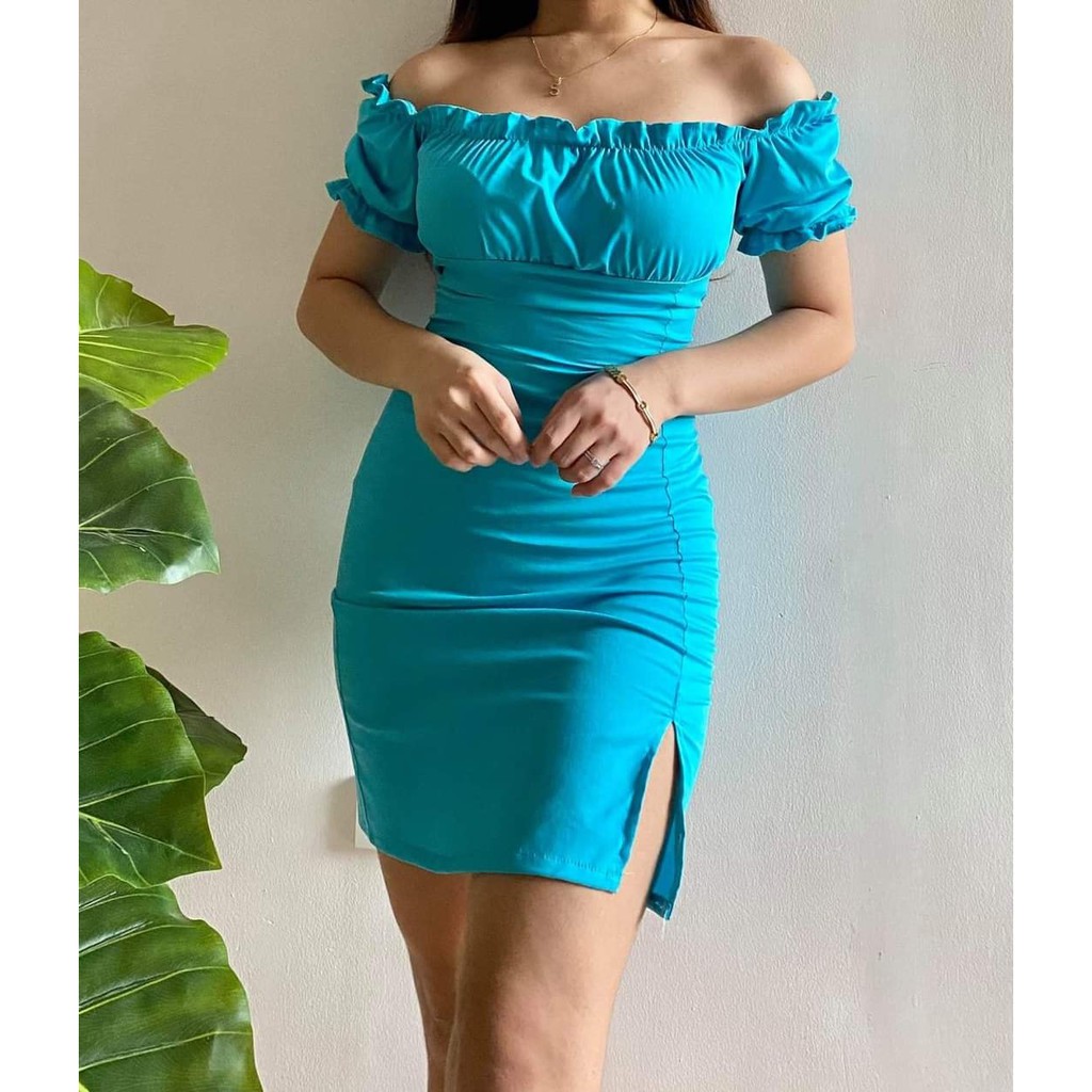 Sexy Fitted Dress for Casual Party Wedding Guest Fitted | Shopee Philippines