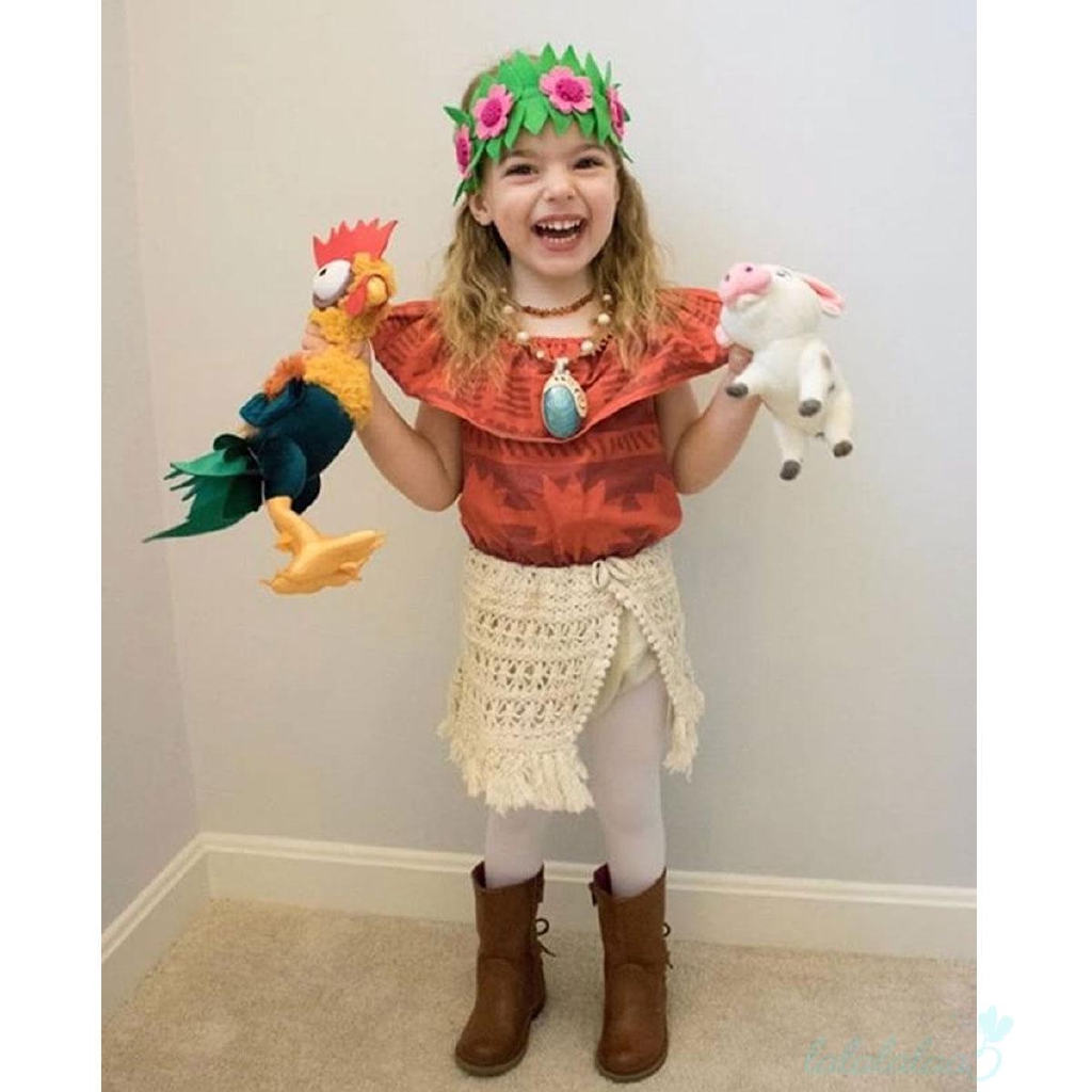 ღ Us Toddler Baby Girl Kid Moana Costume Polynesian Fancy Shopee Philippines