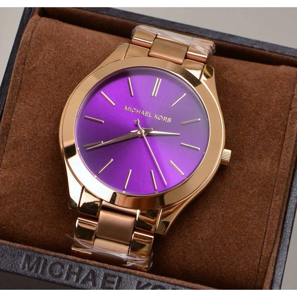 purple mk watch