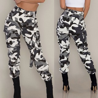 grey camo cargo pants womens