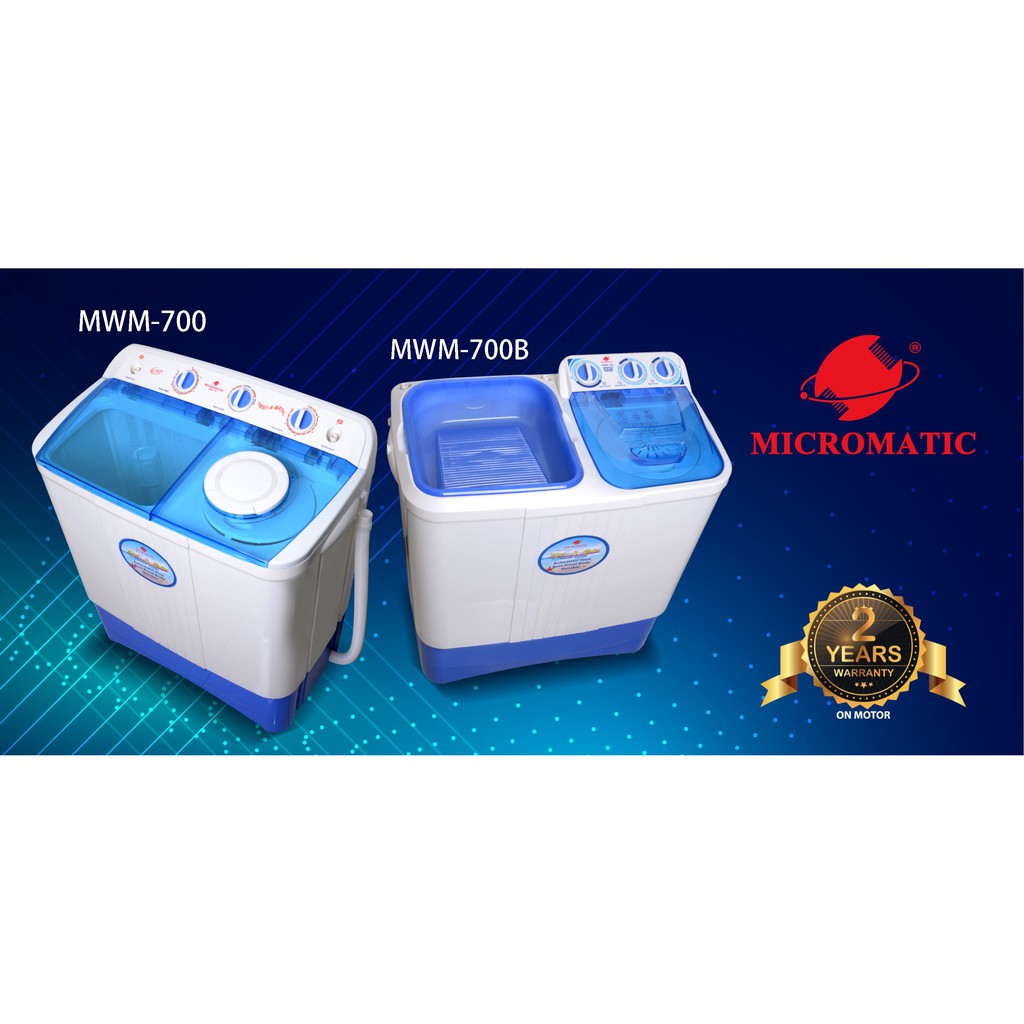 Micromatic MWM 700 6.5kg Twin Tub Washing Machine Shopee Philippines
