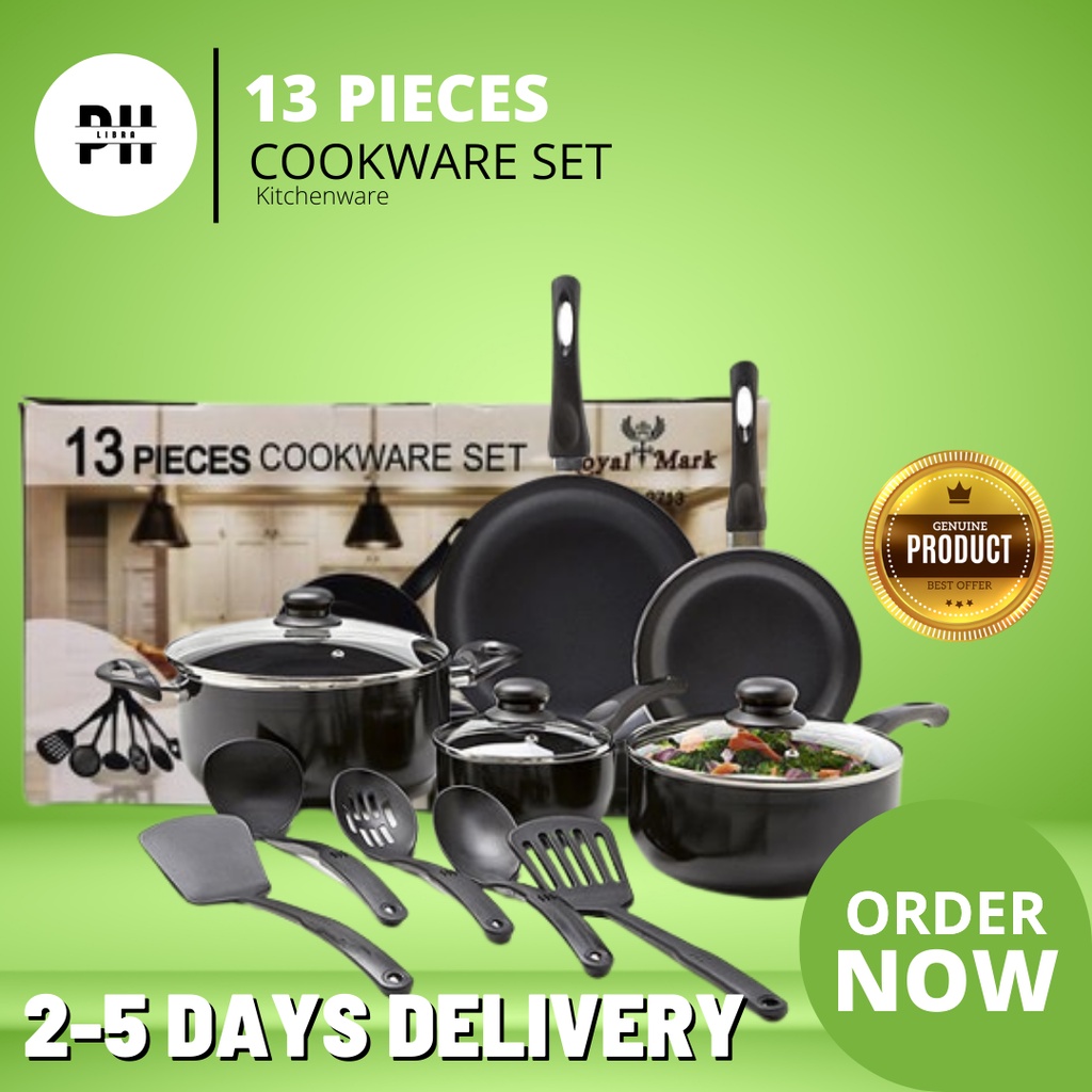 High Quality 13Pcs Kitchenware Cookware Set NonStick/Soup Pot/Fry Pan