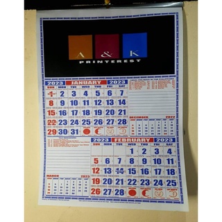 mimimum 100pcs pee check please ...personalized calendars 2023 A4 size ...