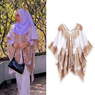 3 ways to wear! Chiffon Printing Bow Buzz Shawl Batch Women Cloth Scarf Beach Silk Sunscreen Shawl Cape Poncho.