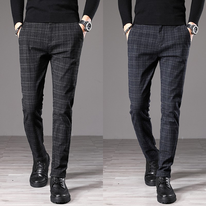plaid suit pants