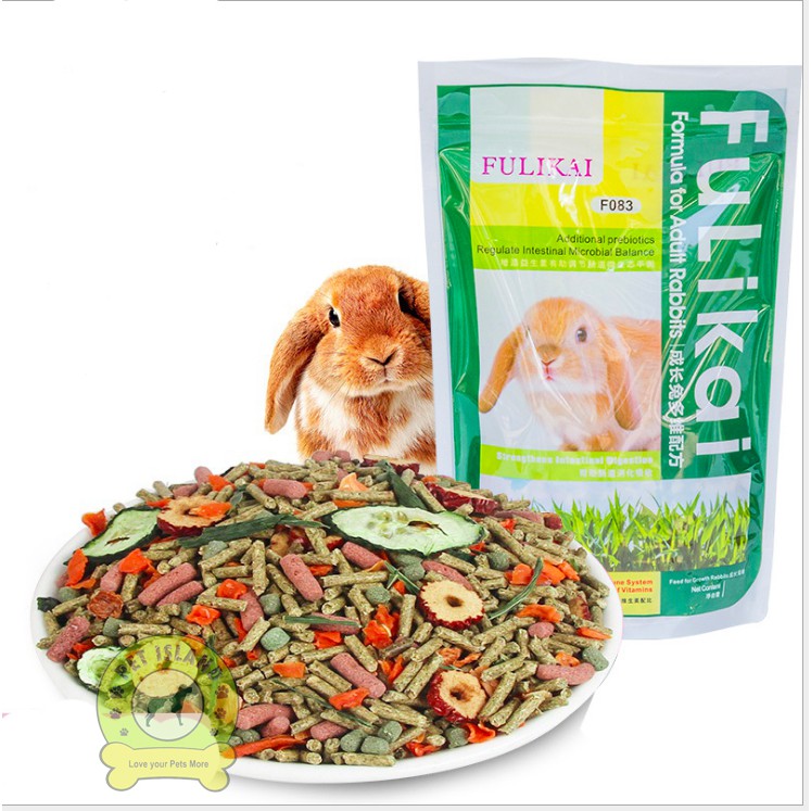 Rabbit healthy nutrient food with grass hay / Pet food formula for