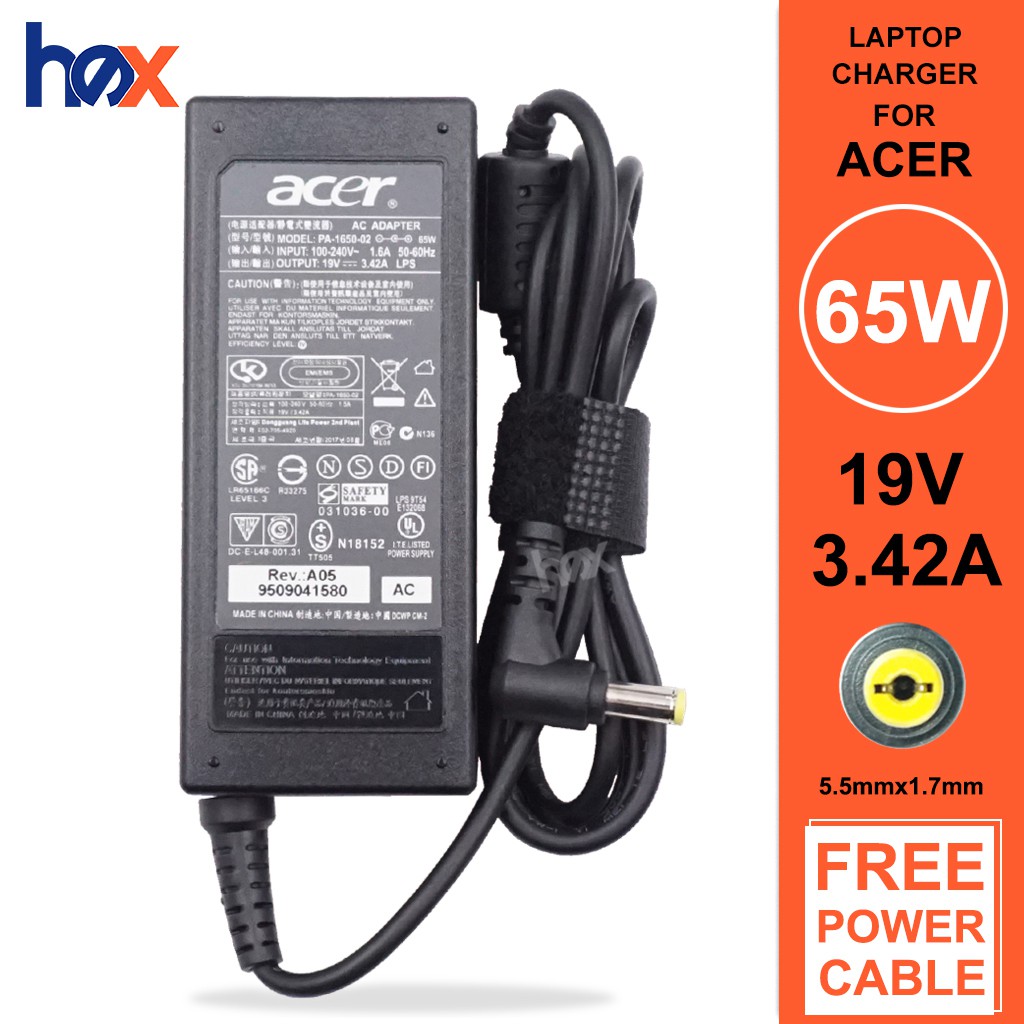 Acer Aspire E15 E-15 E15 E5-573G E15 TOUCH E1-510 E1-510-2602 E1-510-4487  Laptop Charger Adapter | Shopee Philippines