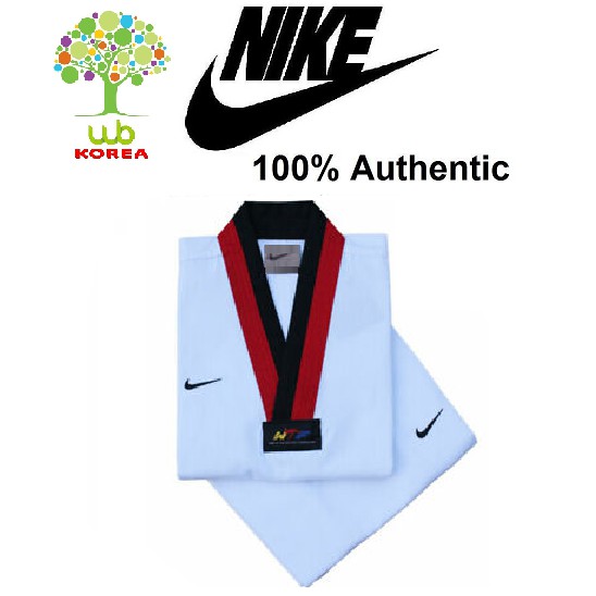 NIKE World Taekwondo Federation Uniform (Black/Red) (110cm) Made in ...