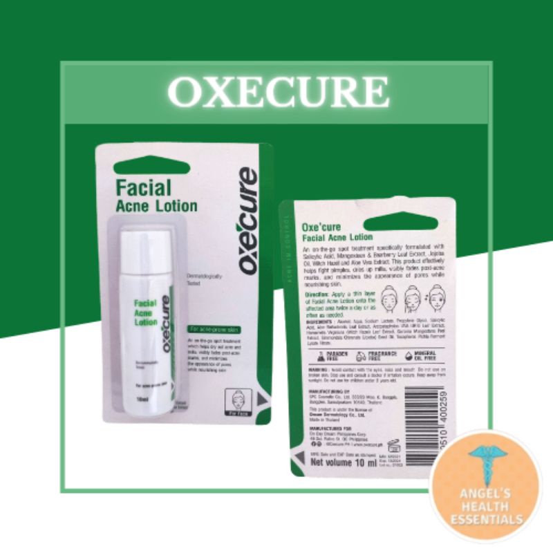 Oxecure Facial Acne Lotion 10mL Authentic Shopee Philippines