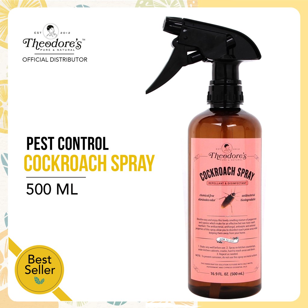 Theodores Cockroach Spray 500ml (Peppermint) - Pest Control (Pure and ...