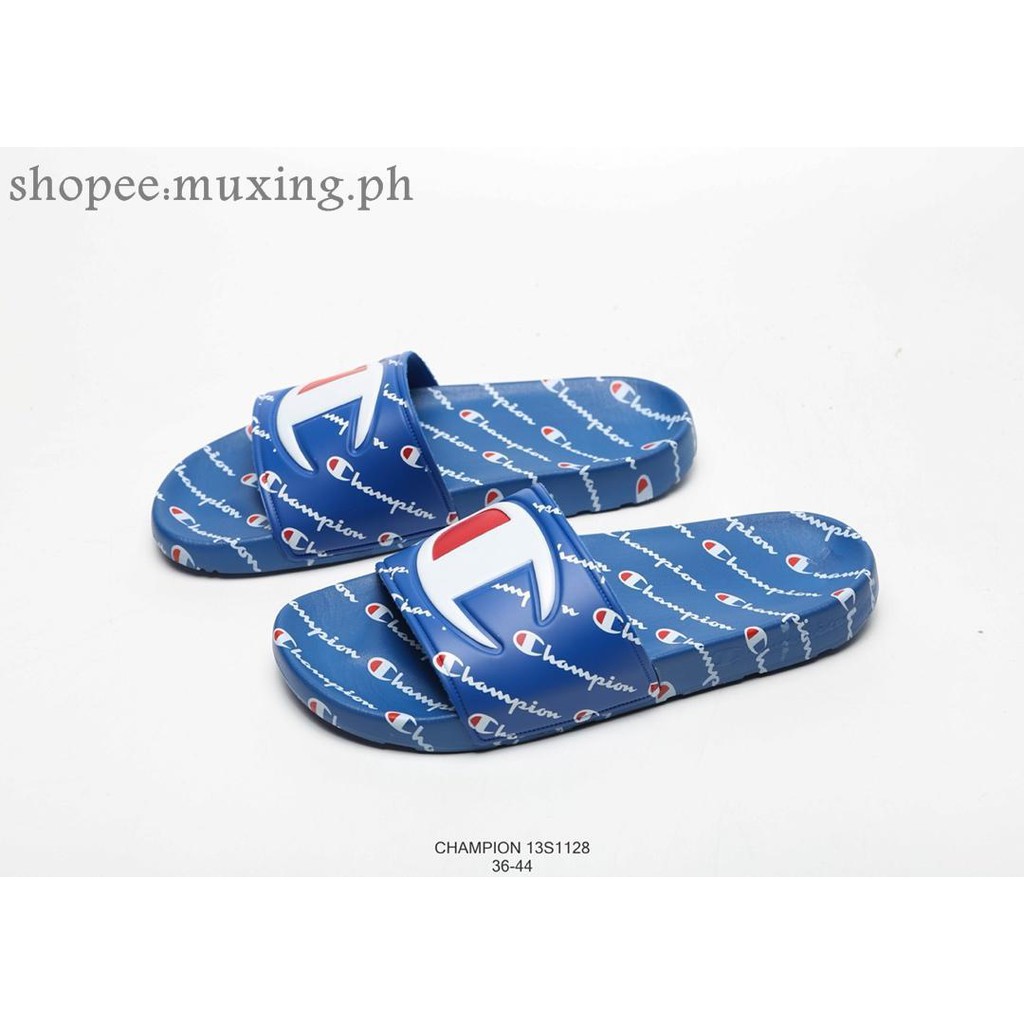 blue champion slippers