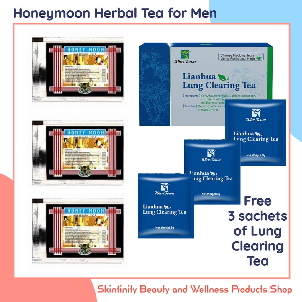 Buy 3 Sachets Honeymoon Herbal Tea for Men Take 3 sachets FREE of Lung ...