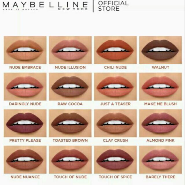 Maybelline Creamy Mattes in Touch of Spice and Nude Nuance 