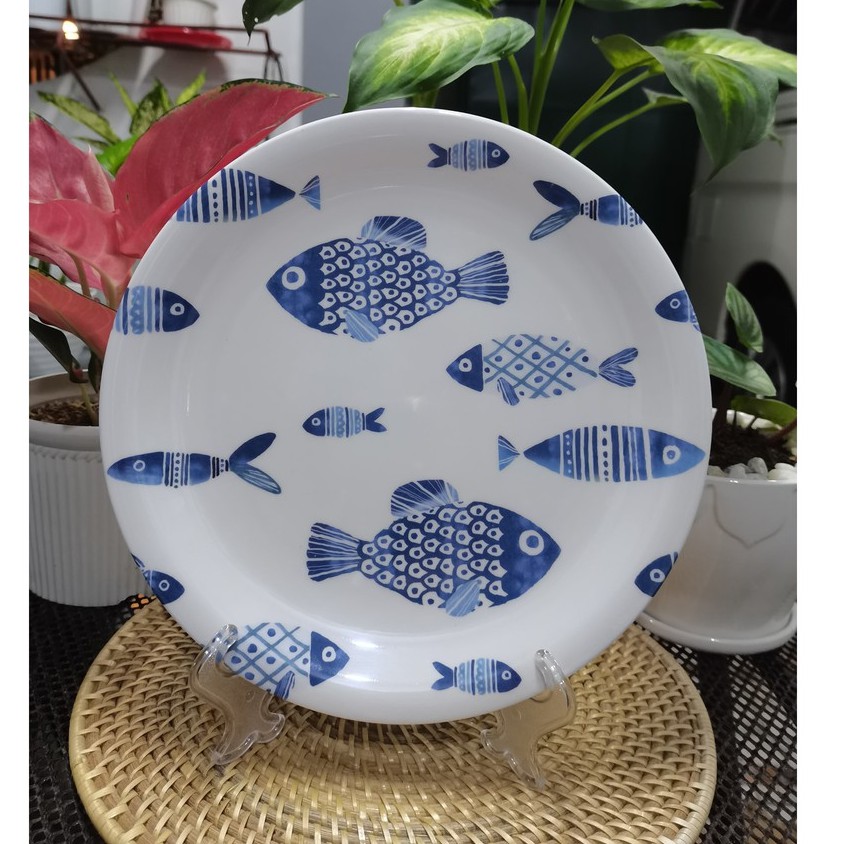 Melamine Fish design dinnerplate Shopee Philippines