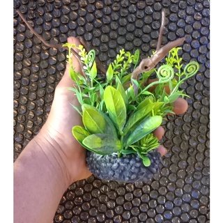 artificial plant aquarium decoration design 12inch tall #2