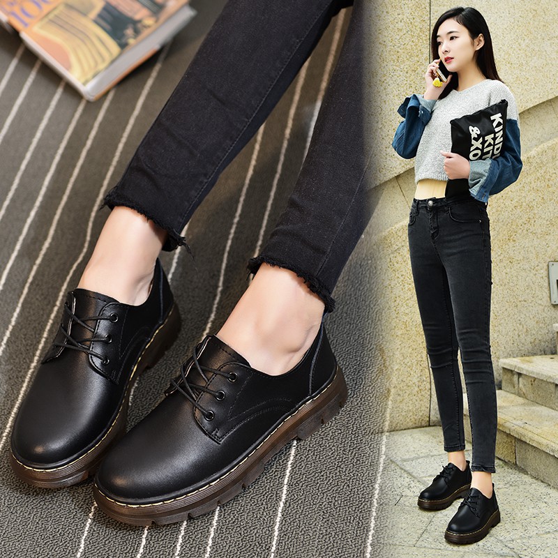 lace up perforated oxfords shoes