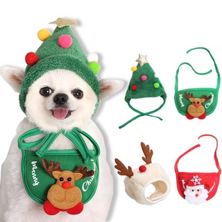 ♤☞☽Xmas Cartoon Elk Hat Small / Medium Puppy Dog Cat Costume Cosplay Hats/ Cute Pet Dog Cat Christma