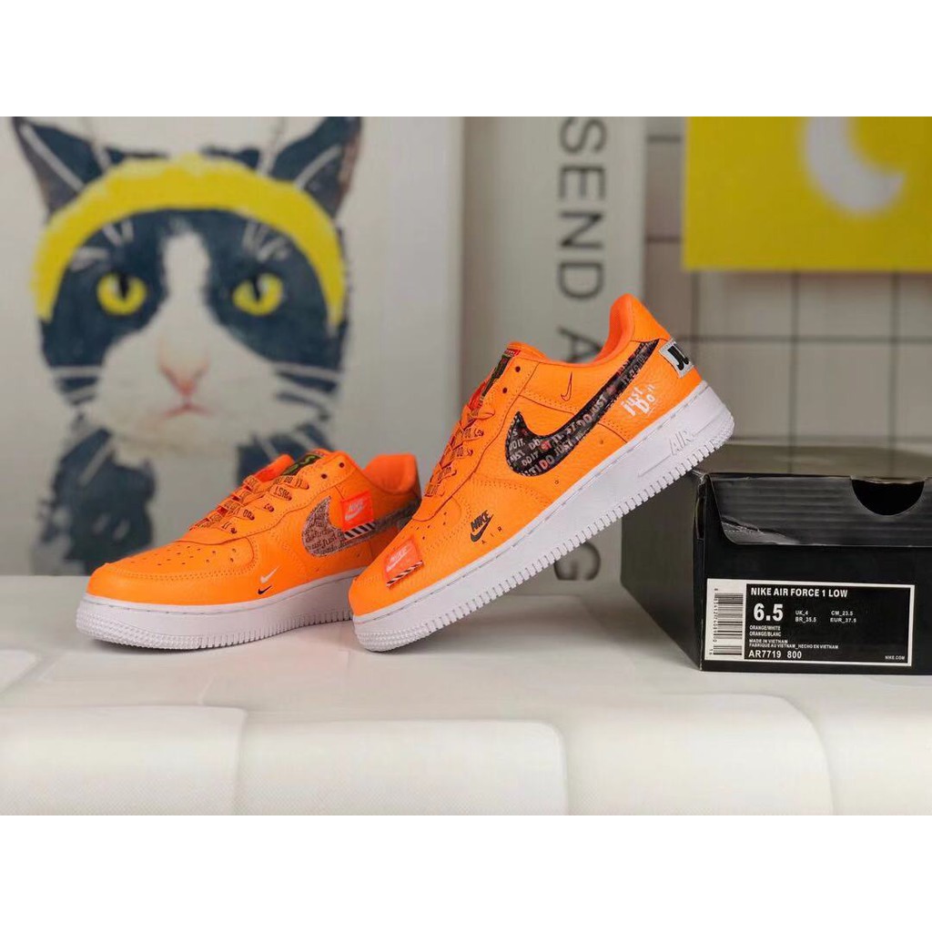 nike af1 just do it orange