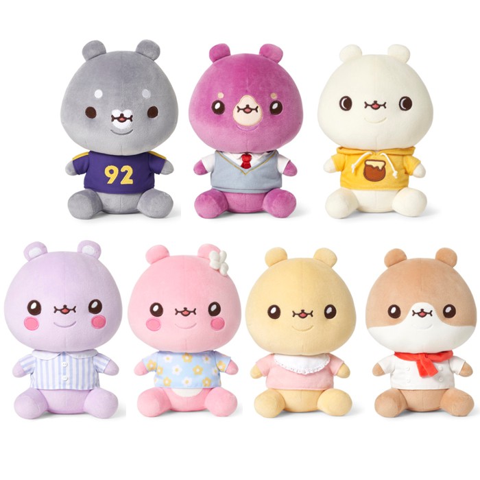 Twotuckgom Collaboration With Monsta X Sitting Plush Doll Bebegom Plush Figures Kolhergroup Toys Games