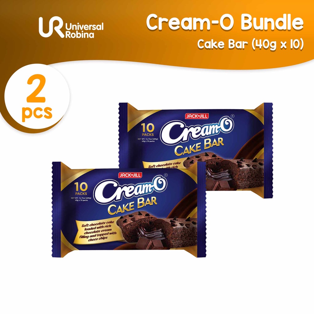 CreamO Cake Bar (40g x 10) x 2 Shopee Philippines