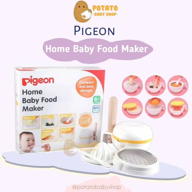 Pigeon Home Baby Food Maker Manual Mpasi Tool Shopee Philippines