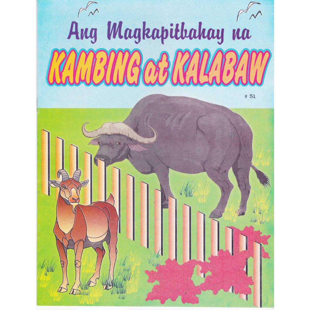 Story Book Coloring Book English Tagalog Ang Magkapitbahay Na 