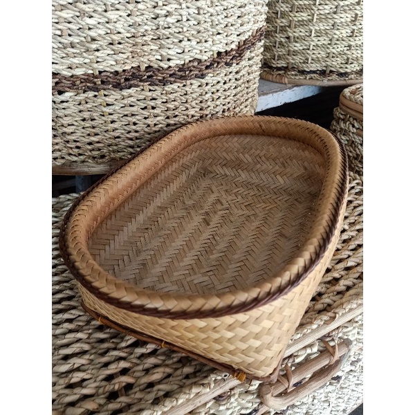 Rattan Tray Bayong Inspired Tray Shopee Philippines