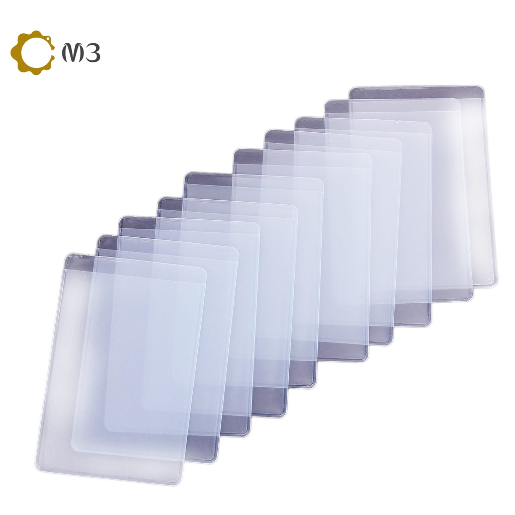 In Stock 10Pcs Soft Clear Plastic Card Sleeves Protectors, for ID Cards
