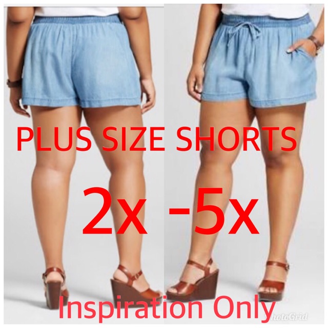 plus size shorts