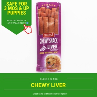 COD✘Sleeky Liver Strap Chewy Snack for a Great Tasting and Nutritionally Complete Treat for Dogs (50