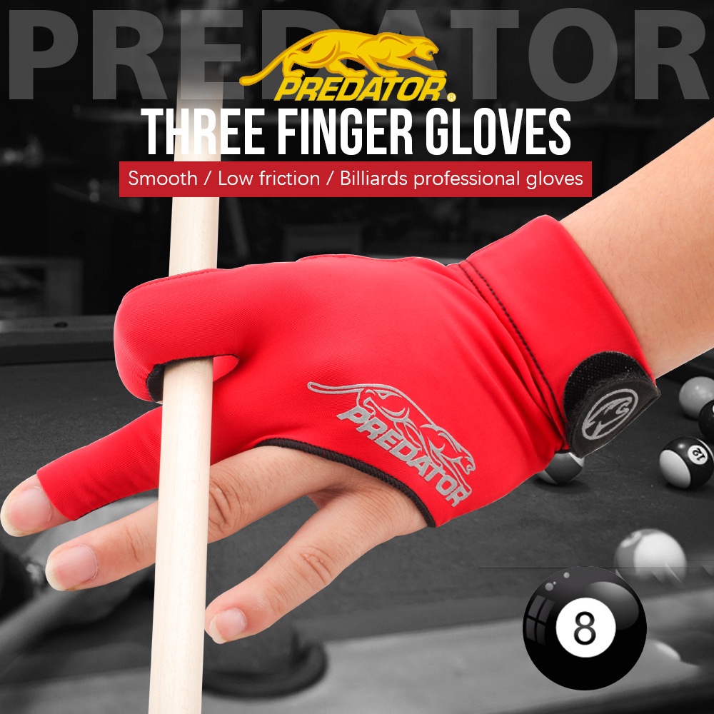 Original PREDATOR Gloves Billiard Gloves One Piece Nonslip Lycra
