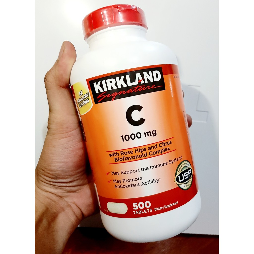 Kirkland Signature Vitamin C 1000 Mg 500 Tablets Usa Exp 11 24 Shopee Philippines