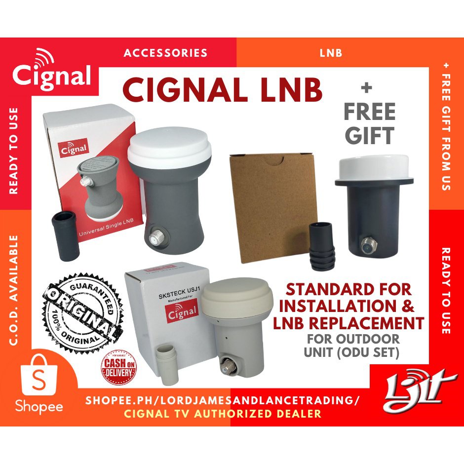 xHlj Cignal LNB for Outdoor Unit/ODU (Original) + (FREEBIE FOR MINIMUM