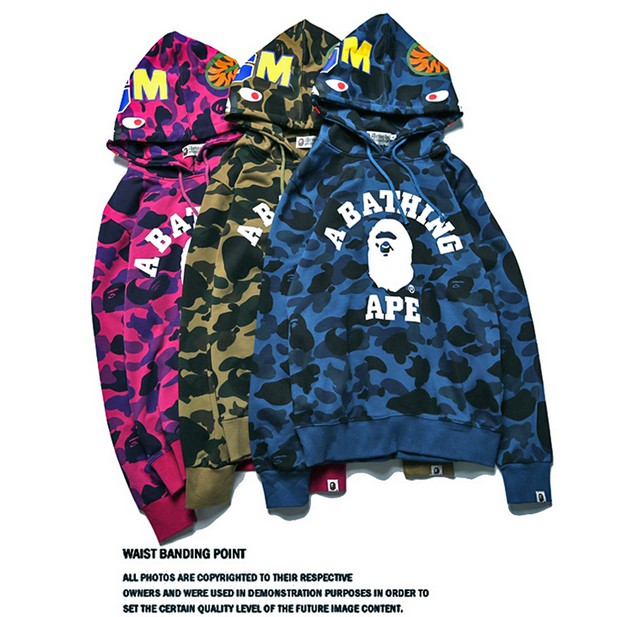 bape blue sweater
