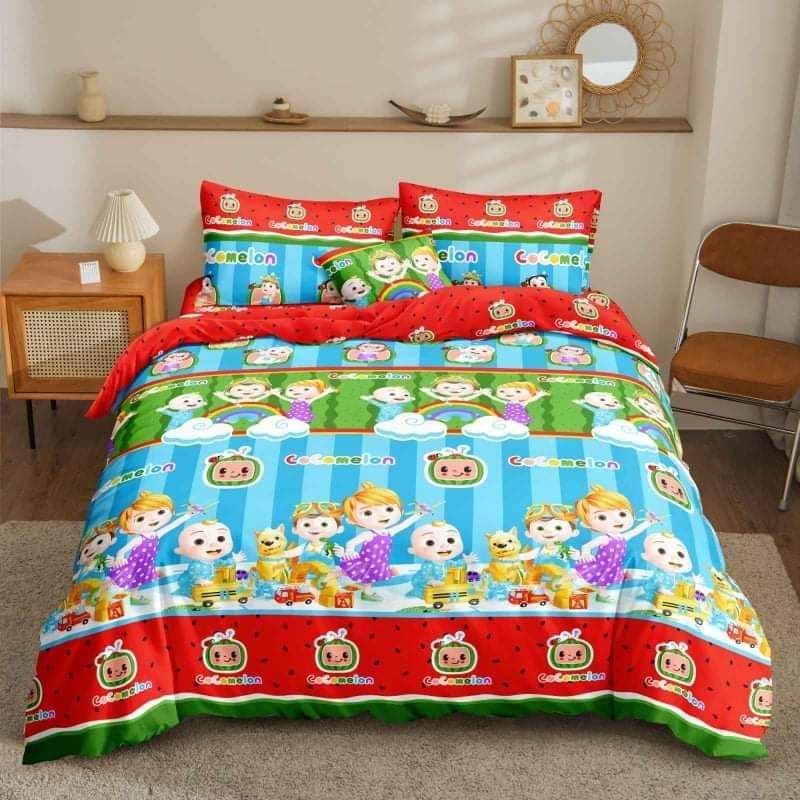 Cocomelon Canadian Cotton bedsheet | Shopee Philippines