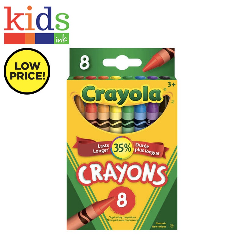 Crayola Classic Crayon 8 Colors - Kids Ink | Shopee Philippines