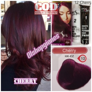 Diosys Hair Color Cherry Cherry Hair Paint + oxydant developer 100ml ...