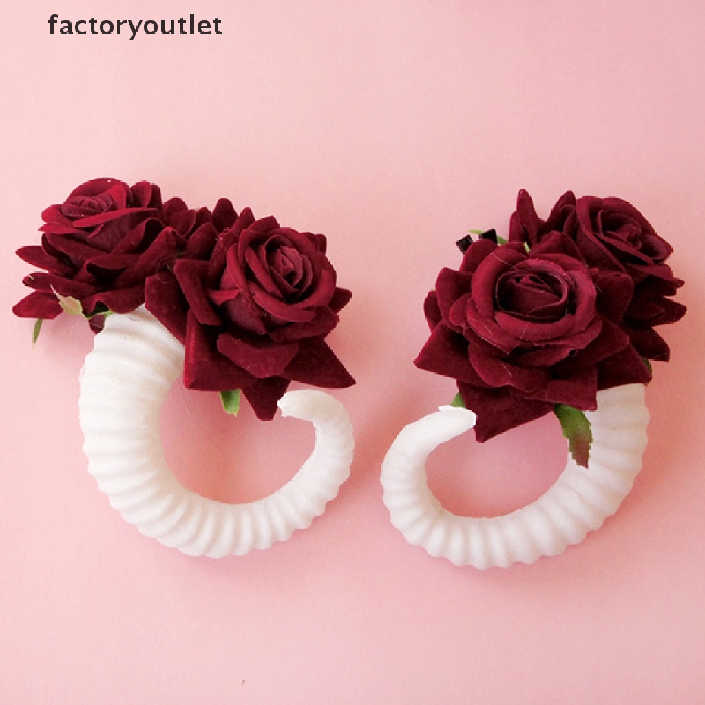 FCPH Devil Horn Hair Barrettes Cosplay Sheep Horns Hairpin Costumes