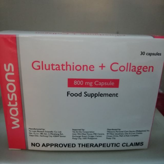 Glutathione Collagen 800mg Capsule 30 S Shopee Philippines