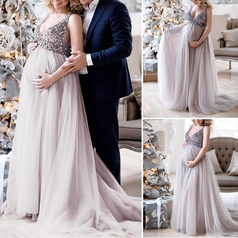 maternity party gown