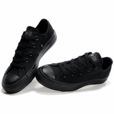 DONI New Chuck Taylor Converse Low Cut All Black for Men and Women Shoes  800 | Shopee Philippines