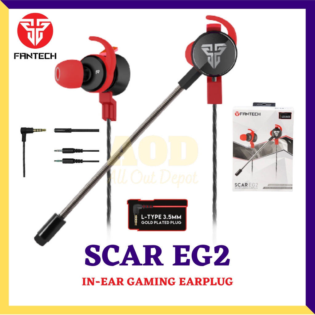 Fantech EG2 SCAR In-Ear Gaming Earplug with Casing Headphones ...