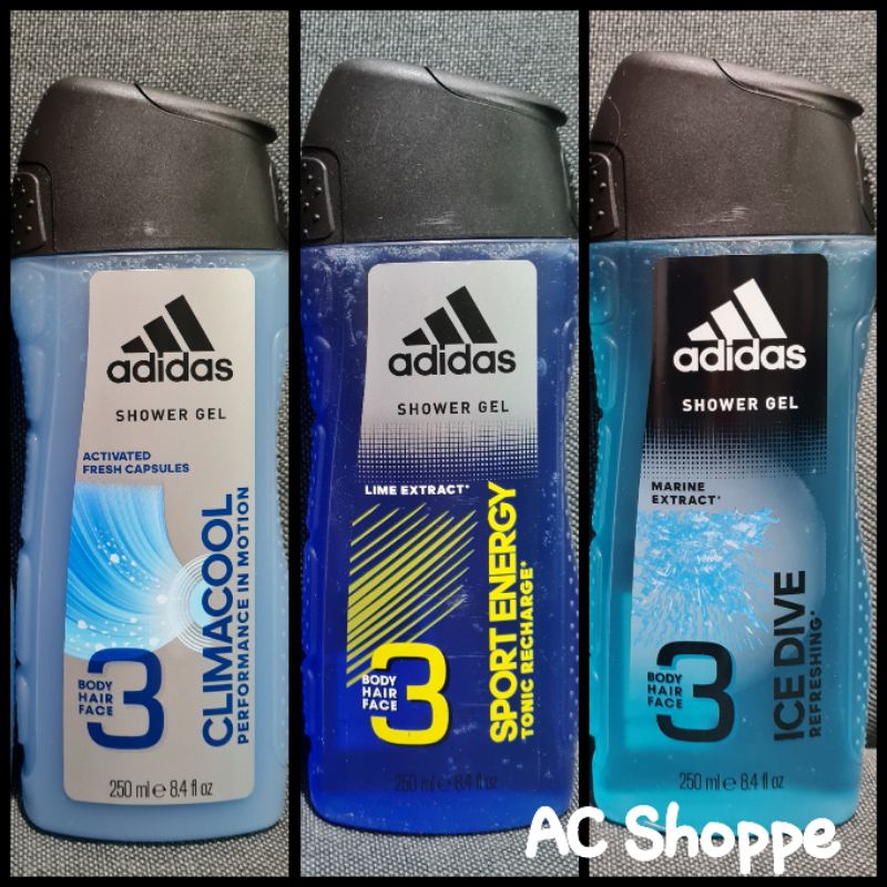ADIDAS SHOWER GEL 250ml Shopee Philippines