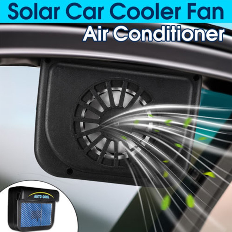 solar powered car cooling fan