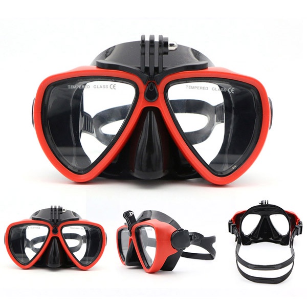 TELESIN Scuba Diving Mask Goggles Swimming Mask with Bracket Mount for GoPro 