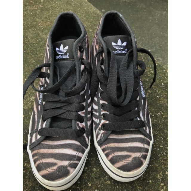 adidas zebra high tops
