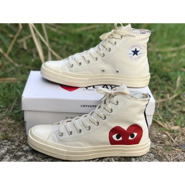 Converse CDG white high cut(premium quality) | Shopee Philippines